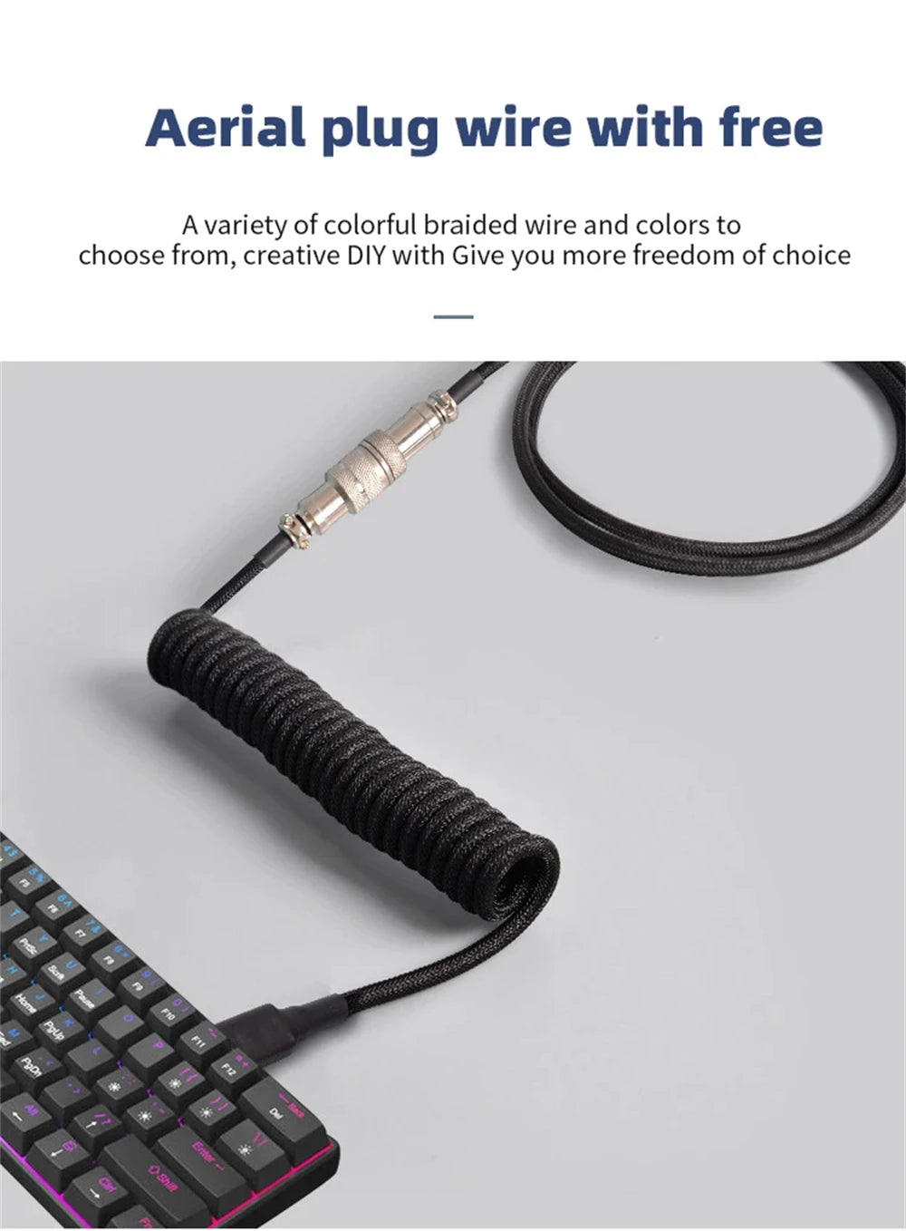 Coiled Cable Wire
